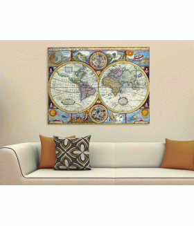 Tablou canvas Antique Maps of the World